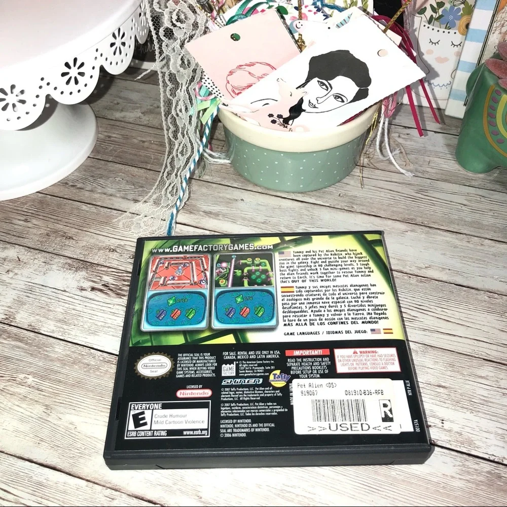 Nintendo DS Pet Alien An Intergalactic Puzzlepalooza Video Game Rated E
